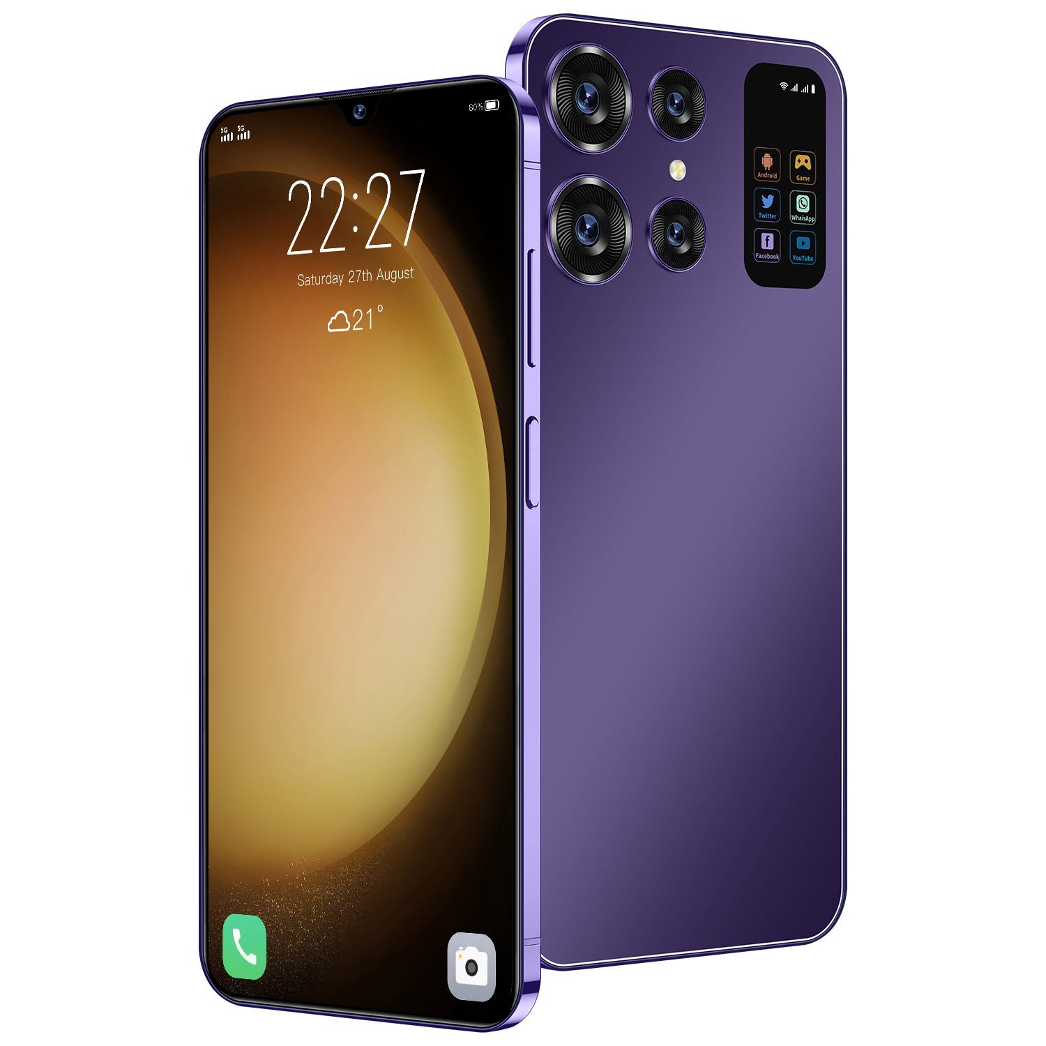 Android8.1 Smart Cell Phone Mobile Phone HD Quad Core New Smartphone Hot Cheap Original S24 Ultra 3G 2MP 5MP Infinix Smart 7 Hd